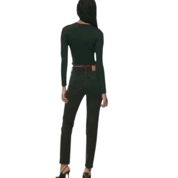 Denim Forum Yoko High Rise Slim 28L Black - Picture 3 of 11